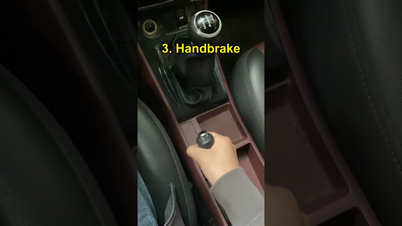 Steps for getting off a manual transmission car🚗#car #driving #manual #tips #skills