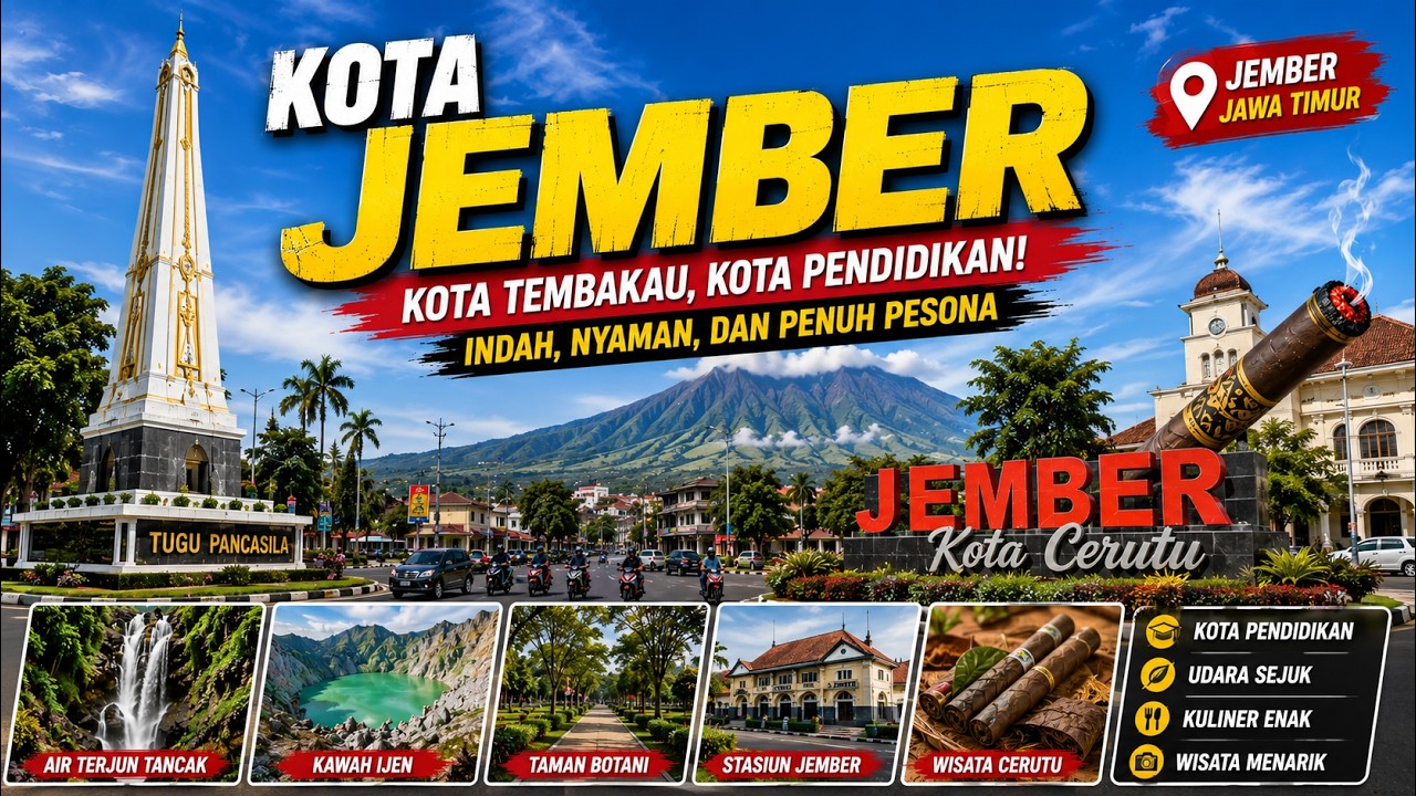 TAMBAH MEGAH SUASANA TERKINI KOTA JEMBER JAWA TIMUR | KOTA KARNAVAL DUNIA