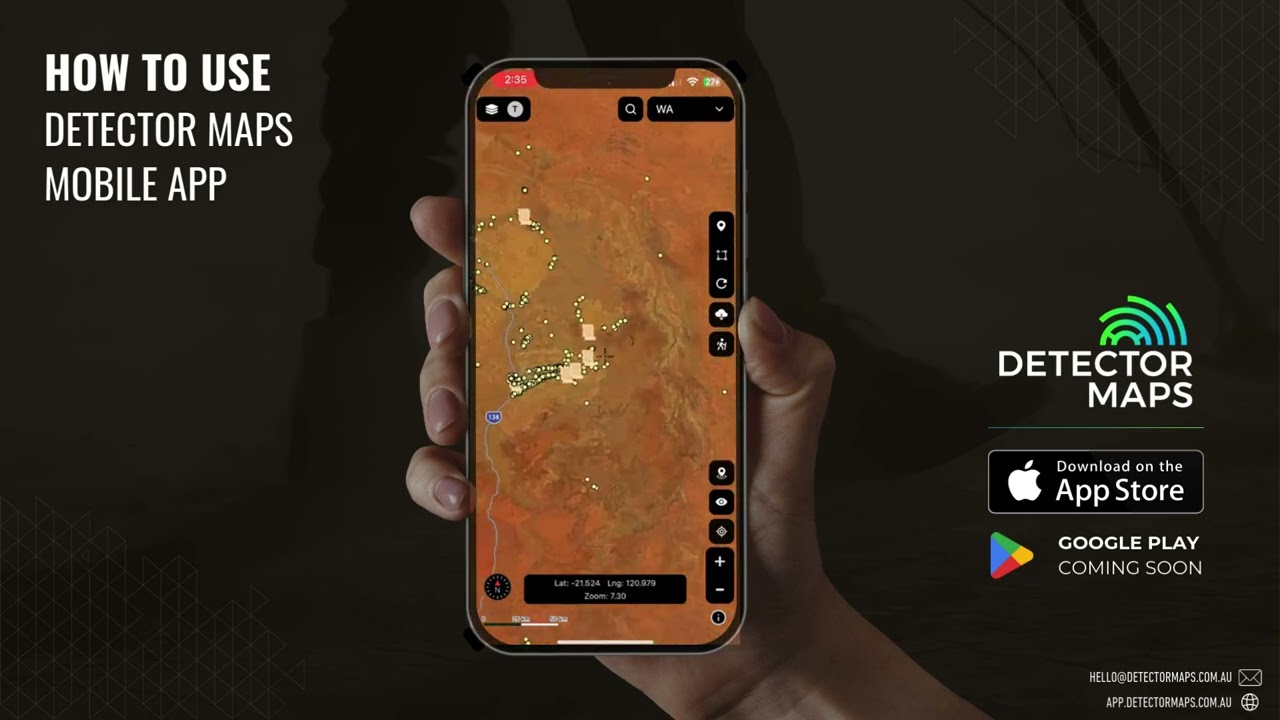 Detector Maps Tutorial – How to Use the Mobile App to Find Gold