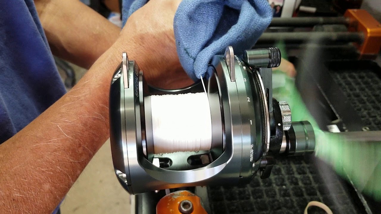 Makaira 20 SEA skipping in low gear under 20 pounds of tension from the line winder.