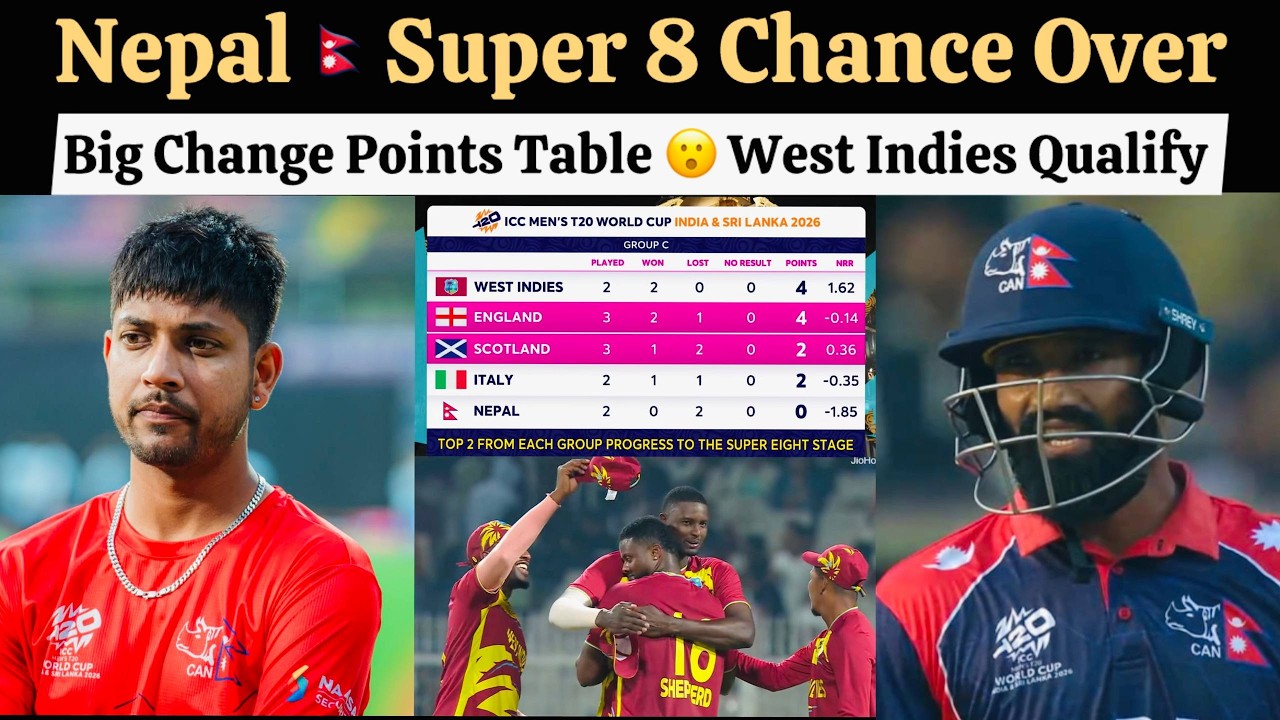 Nepal Chance Is Almost Over In World Cup , Nepal Just Need Win Against West Indies