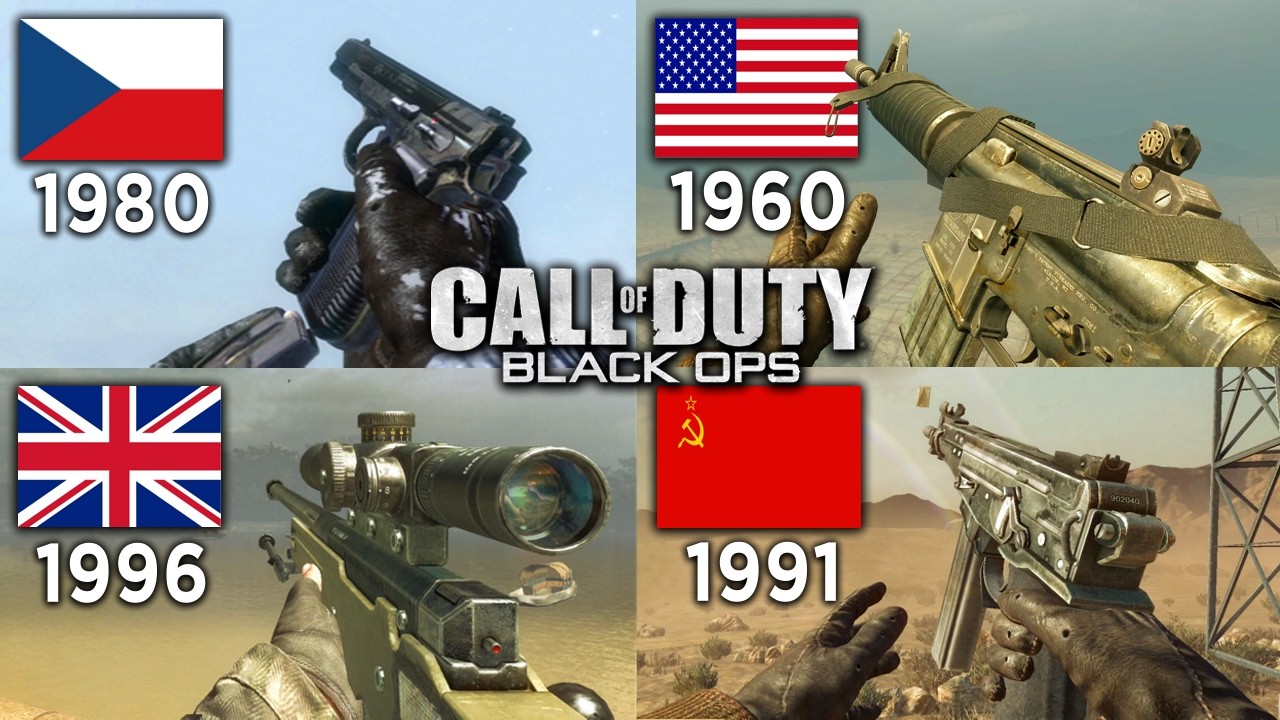 All Black Ops 1 Weapons Real Names/Origins, Pick Ups & more... (Multiplayer, Zombies & Campaign)