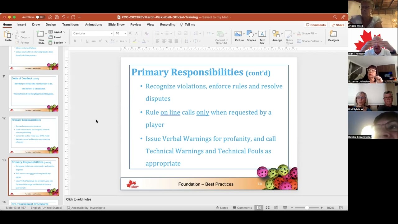 2023 Pickleball Referee Training - Part 1