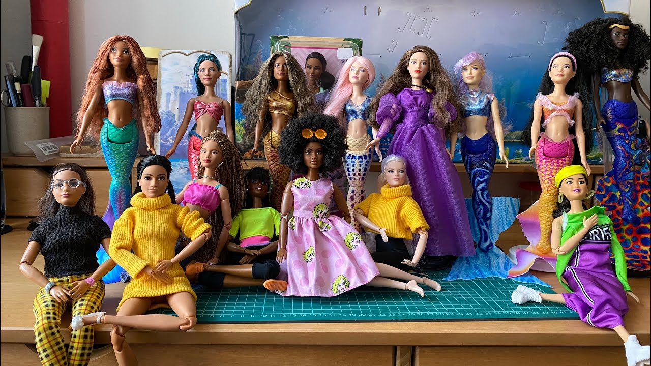 Disney Live Action Fashion Doll Family 7-pack: Mermaids and Vanessa review and body matches