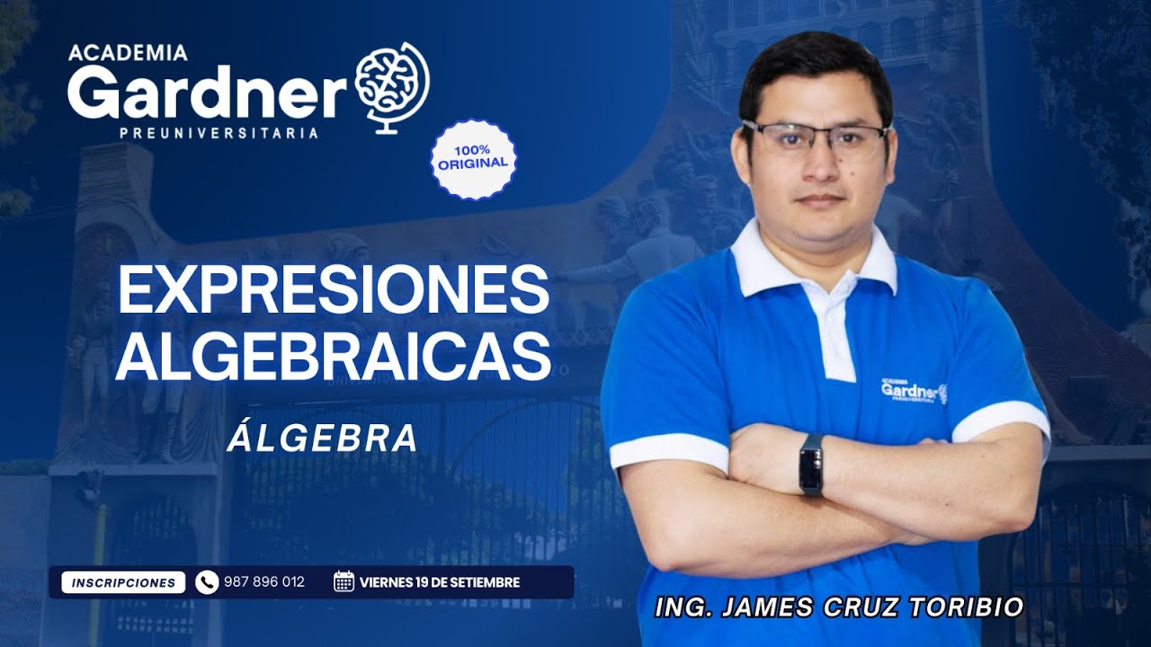 ✅MATEMÁTICAS - Ing. James Cruz | EXPRESIONES ALGEBRAICAS | CEPUNT 2026 II - Semana 1