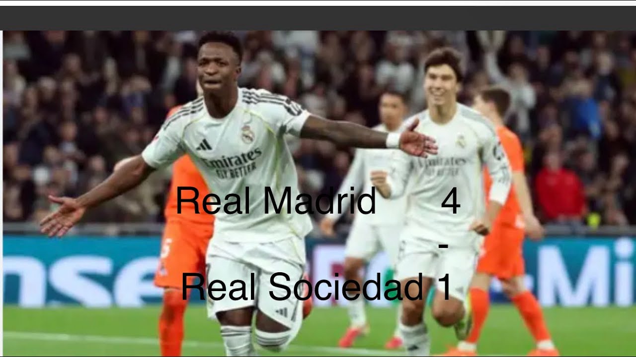 ¡El Madrid golea a la Real Sociedad! | Real madrid 4-1 Real sociedad 