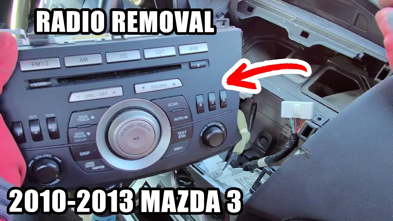 Mazda 3 2010-2013: снятие магнитолы — пошаговое руководство