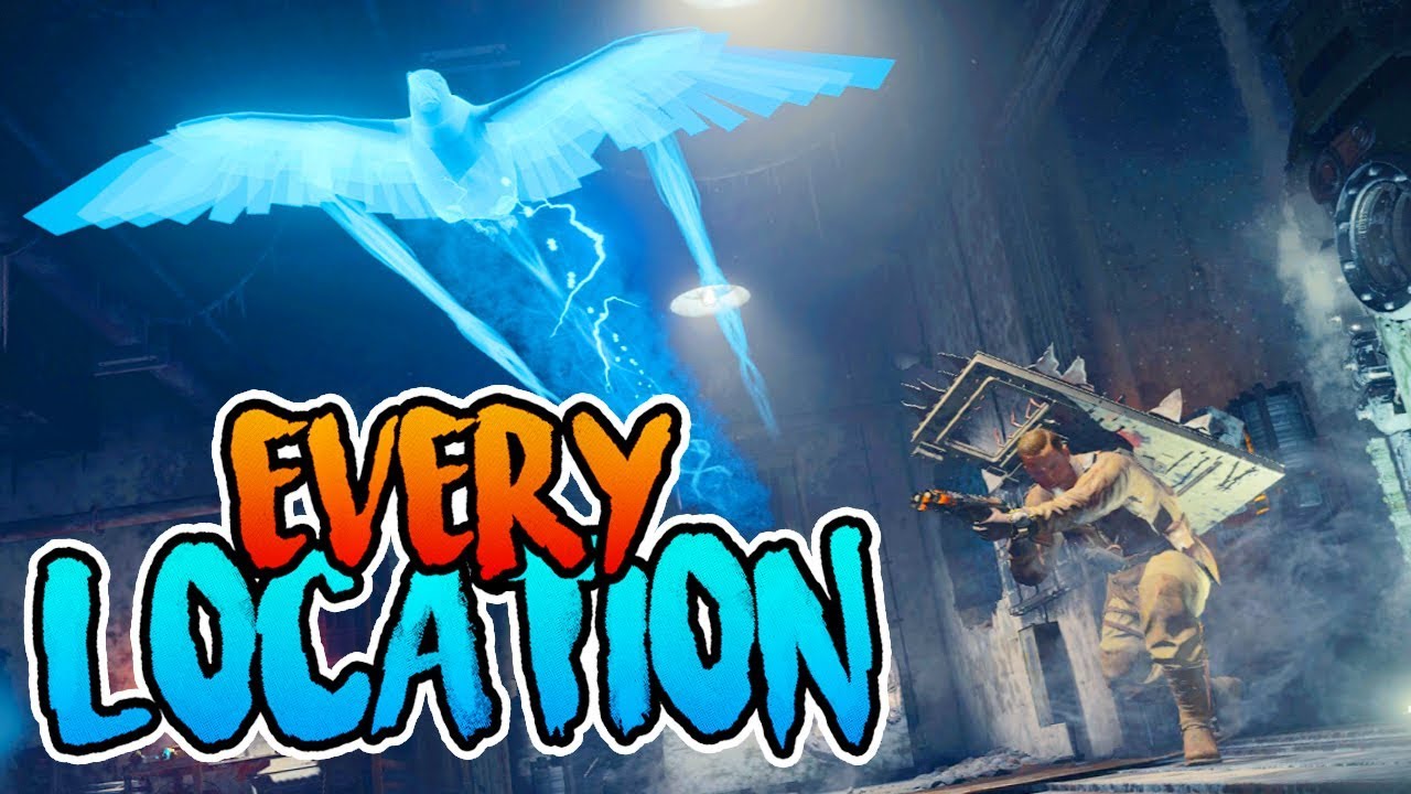 КРОВЬ МЕРТВЫХ - ВСЕ 40 МЕСТ ПРИЗРАЧНЫХ ПТИЦ (обучение Black Ops 4 Zombies)
