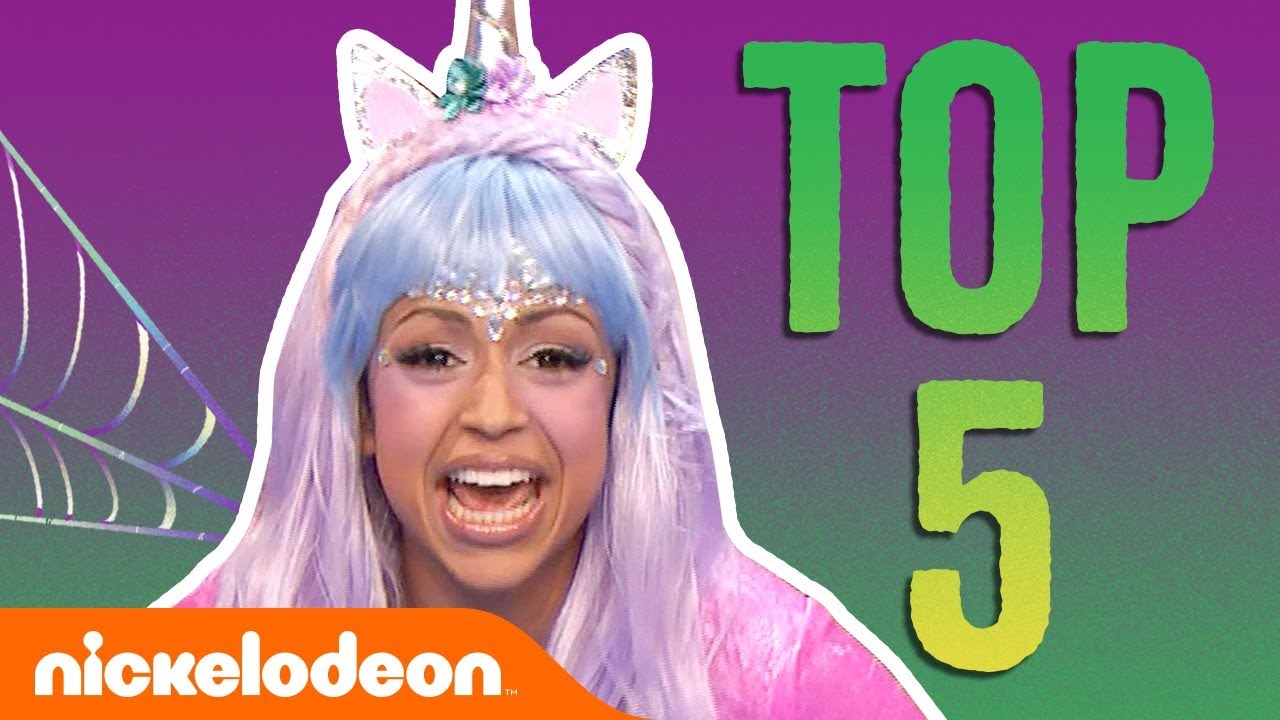 Liza Koshy's Top 5 Double Dare Halloween Moments 🎃 | #FunniestFridayEver