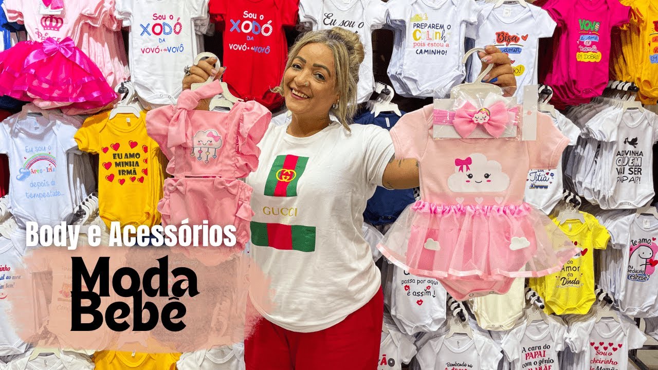 Moda Bebê | Body e Acessórios | Roupas para Bebês | Kits Temáticos e Mais #brás  #modabebe