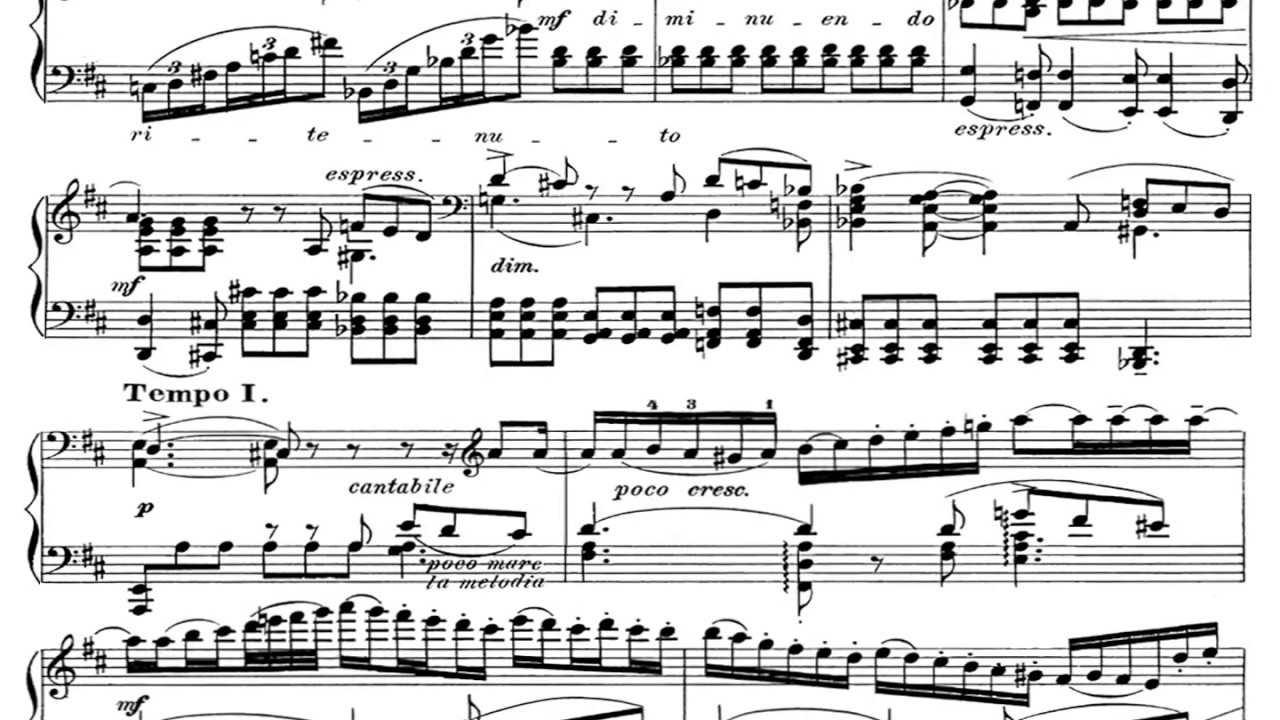 [Matsuev, 2x{SCORE+LIVE}] Tchaikovsky: Meditation Op.72 No.5, LIVE