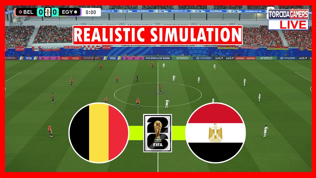 🔴Belgium vs Iran Live | FIFA World Cup 2026 | Full Match Streaming | Video Game Simulation
