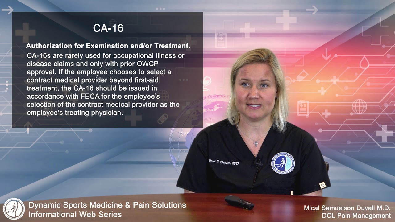 Department Of Labor (DOL) CA-16 Form