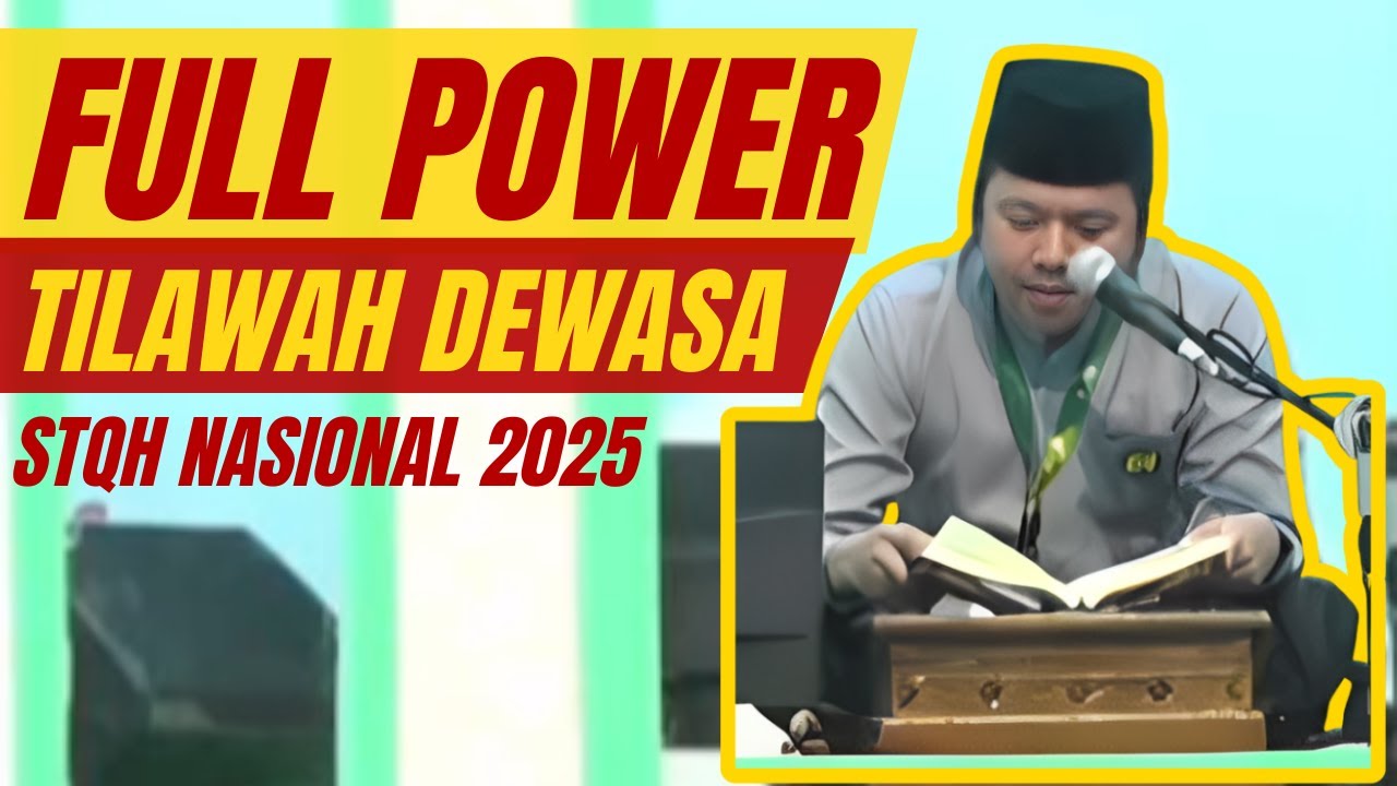M. Reza Maulana Nurdin (Jabar) Tilawah Dewasa STQH Nasional 2025