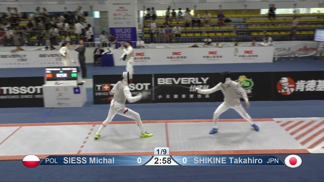 Wuxi 2018 Fencing World Championships mf t5 8 POL vs JPN