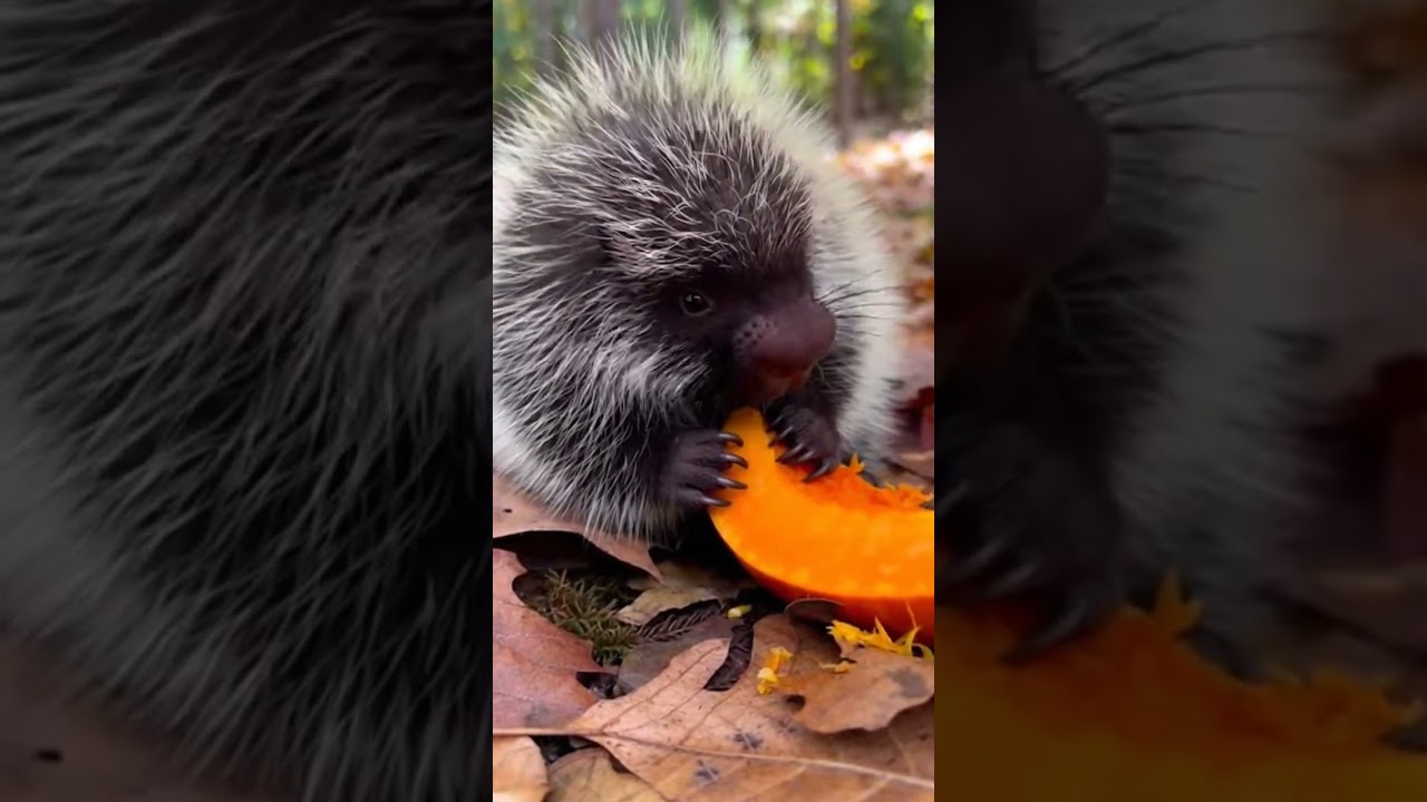 Cute Baby Porcupine (Porcupette) 
