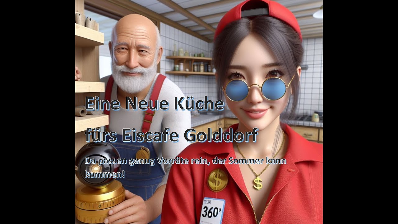 Neue Küche erhält genug Lagerfläche, Eiscafe Golddorf , Eröffnung des Hotel Golddorfs im Sommer 2024
