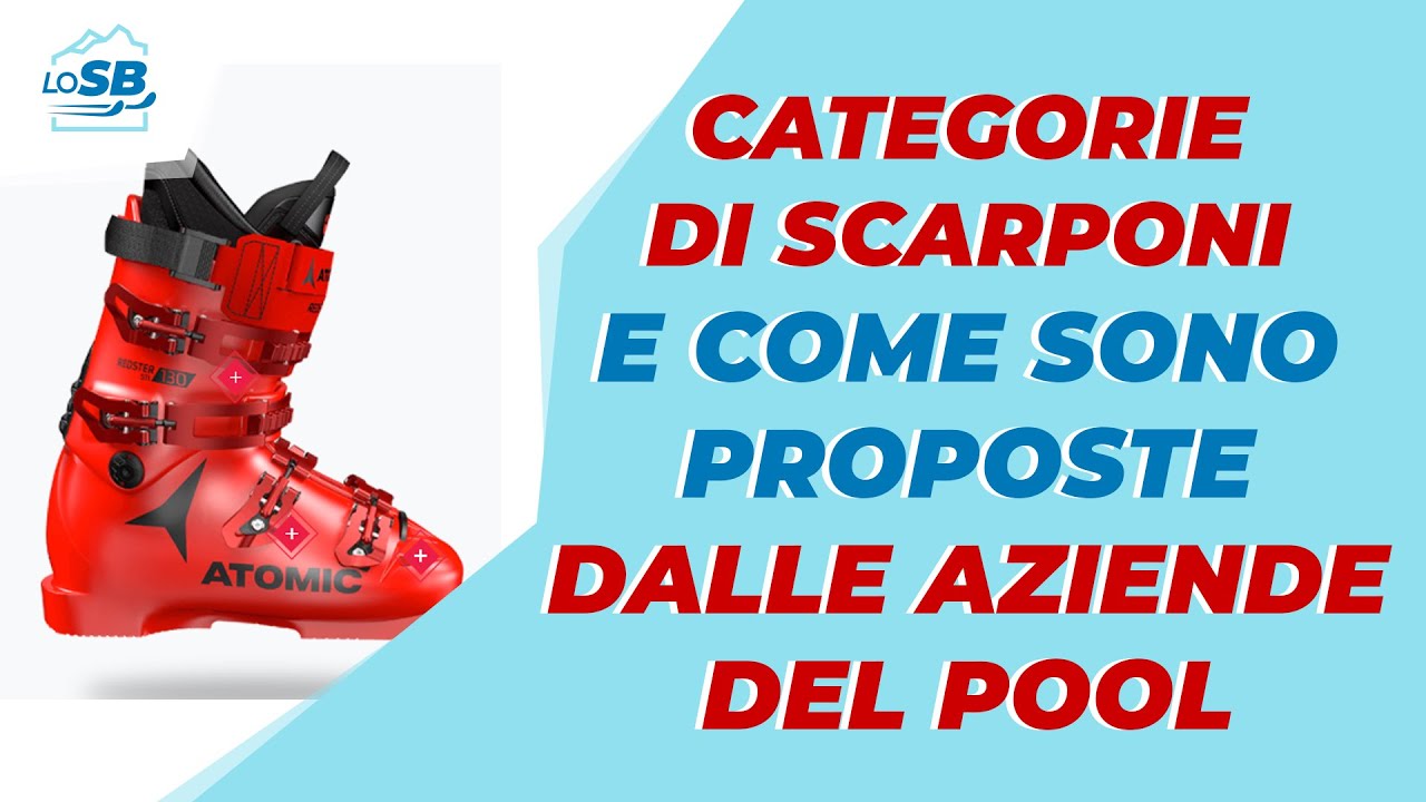Categorie di SCARPONI e come vengono proposte dalle AZIENDE del POOL ITALIA