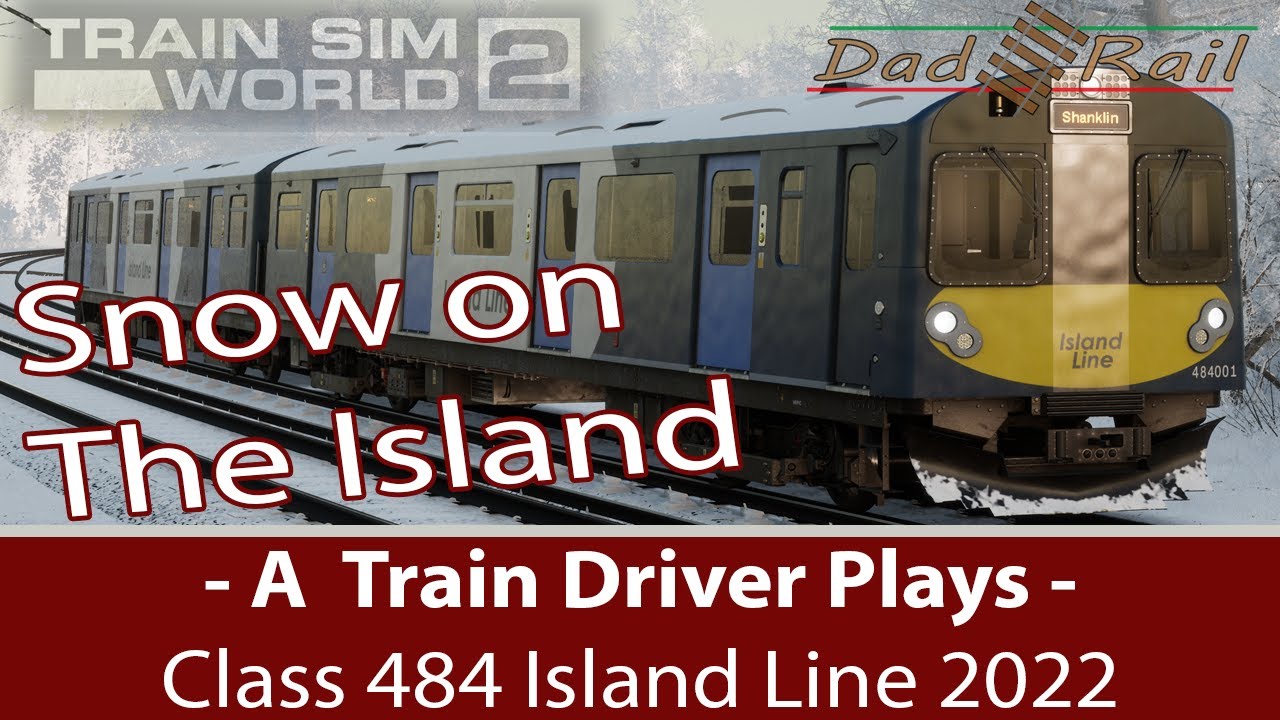 Real Train Driver Plays Train Sim World 2 Class 484 Island Line 2022 Snow Day