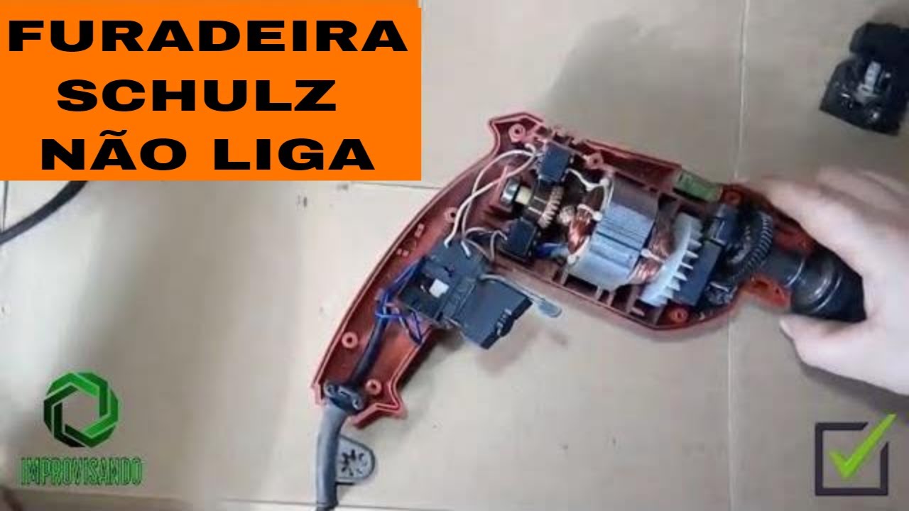 🔧 Trocando o gatilho interruptor da furadeira schulz em casa