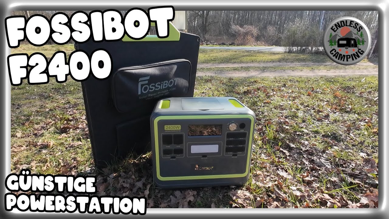 Powerstation Fossibot F2400 zum Camping - Leistungsstark - Günstig - mit USV Funktion