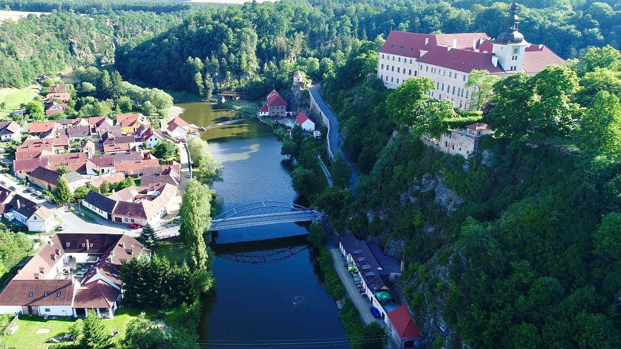 Bechyně a Židova Strouha Dron 4K