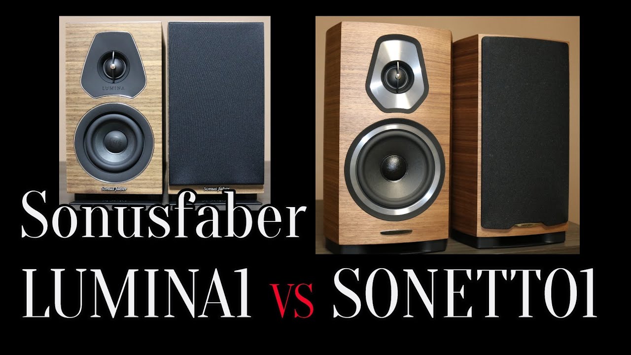 【Sonusfaber特集】ソナスファベール　2スピーカー　LUMINA1　と　SONETTO1　録音したらこうなりました。LUXMAN