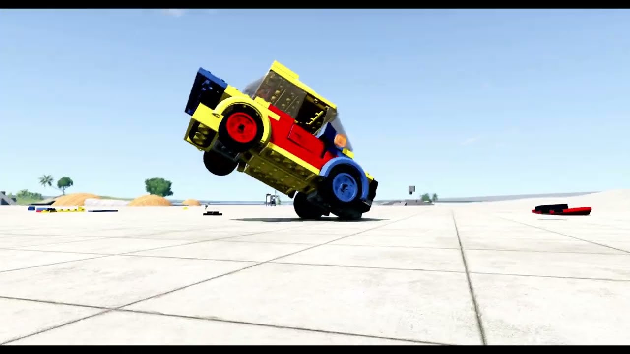 🚗 BeamNG.drive Small Car Crash on Slope! Realistic Destruction 💥