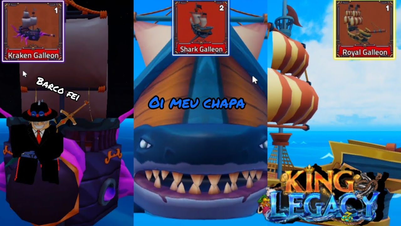 Conseguindo todos os novos barcos do king legacy, testei a nova passiva!!!