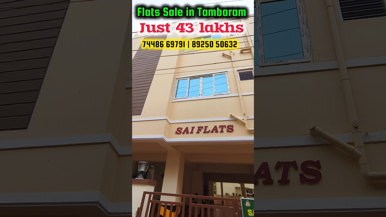 🤑Just 43 Lakhs Only | Flats Sale in East Tambaram 