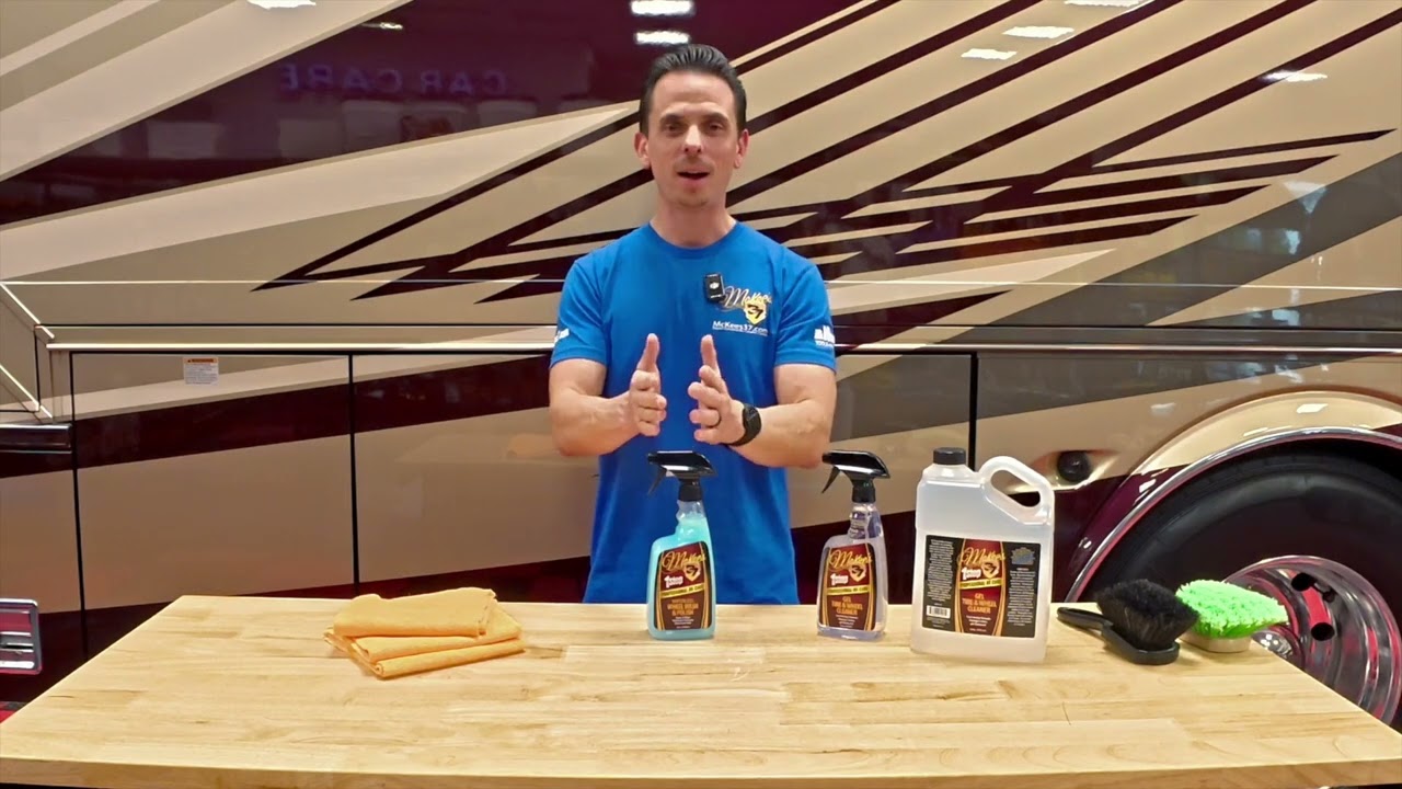 Как помыть и отполировать колеса автодома без воды | McKee&rsquo;s 37 Professional RV