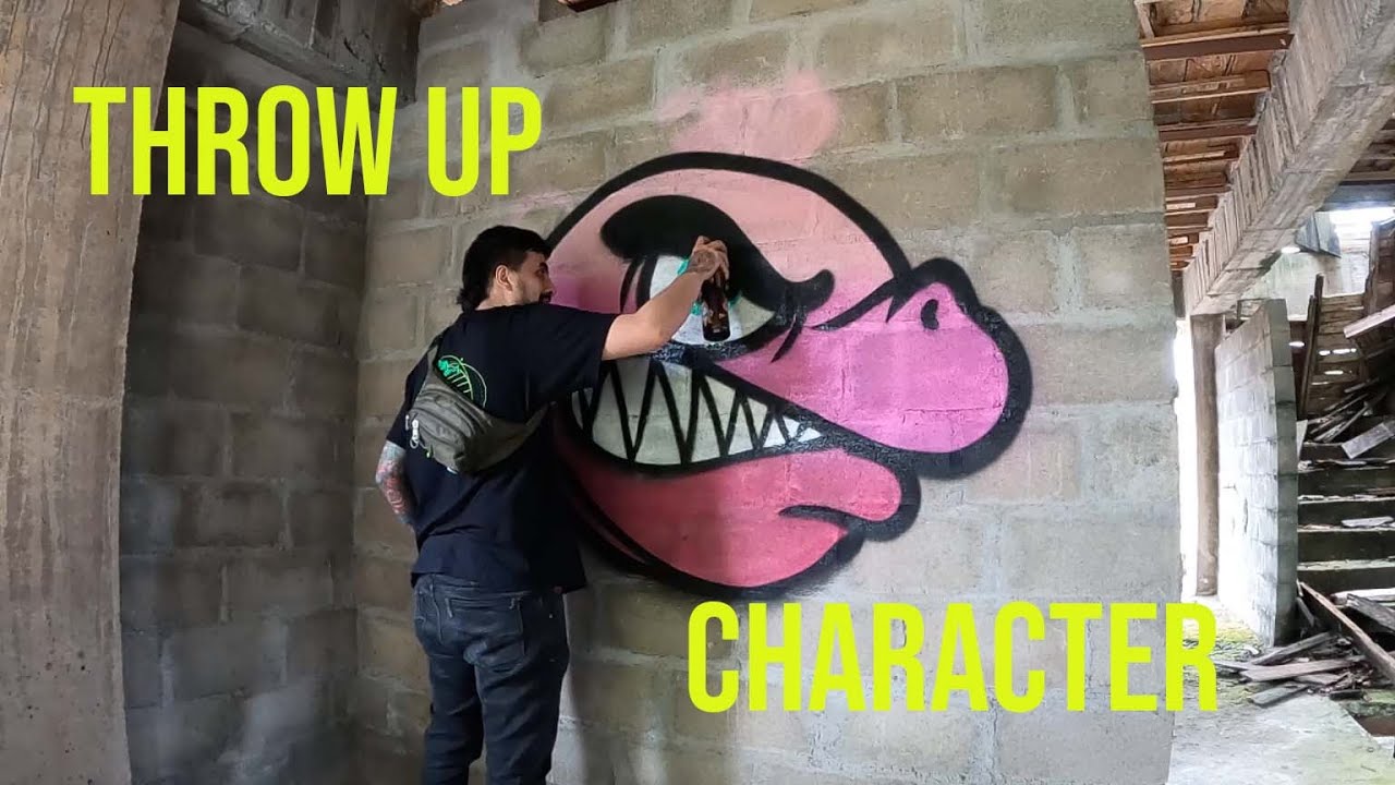 Qué es un throw up character o pesonaje B0mb4? hago uno paso a paso