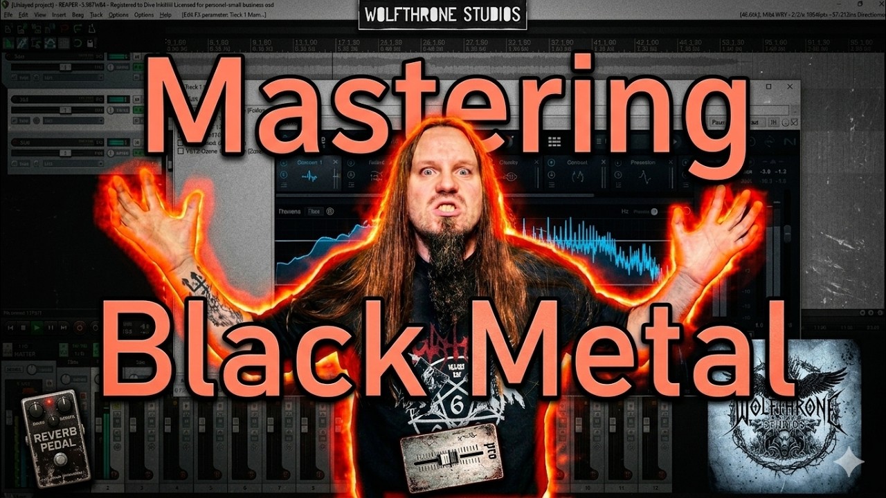 Mastering a Black Metal song from start to finish | WOLFTHRONE STUDIOS TUTORIALS