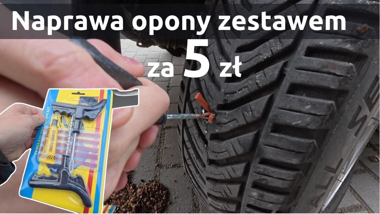 Szybka naprawa opony zestawem za niecałe 5 złotych