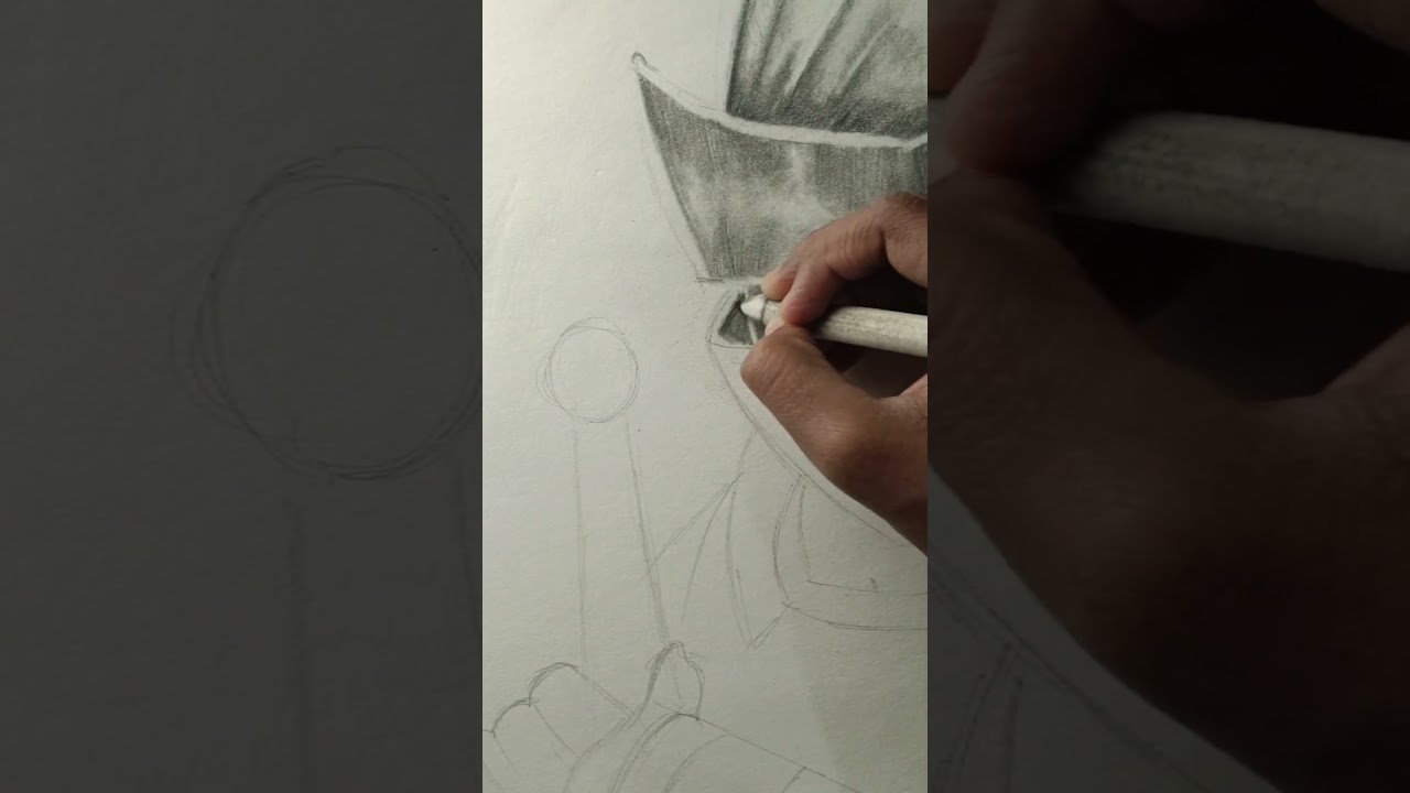 knight sketch part-1 with graphite pencil