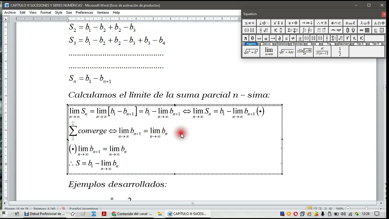 SERIES TELESCÓPICAS