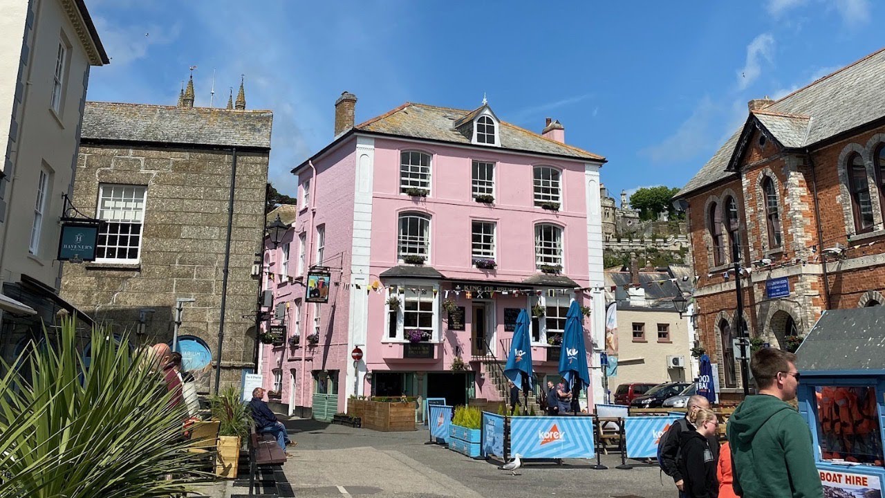 A sunny day in Fowey, Cornwall! A virtual walking tour through Fowey to Readymoney cove