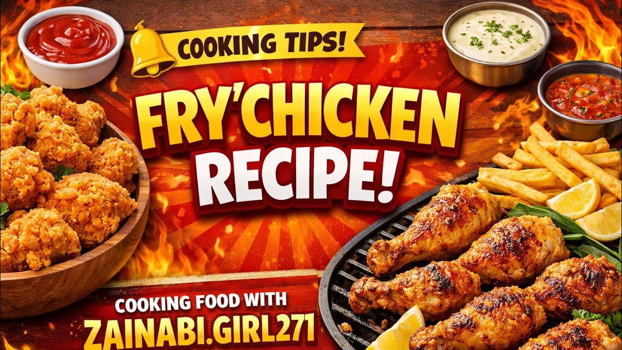 howtomakeFirychicken#🍗 Chicken Fry (Marinated) – Tareeb