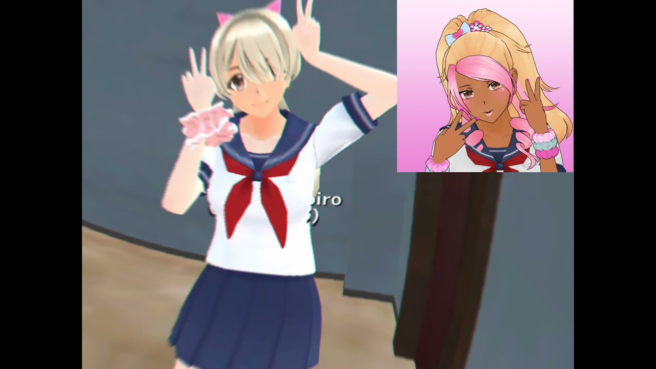 Yandere simulator characters in School girls simulator