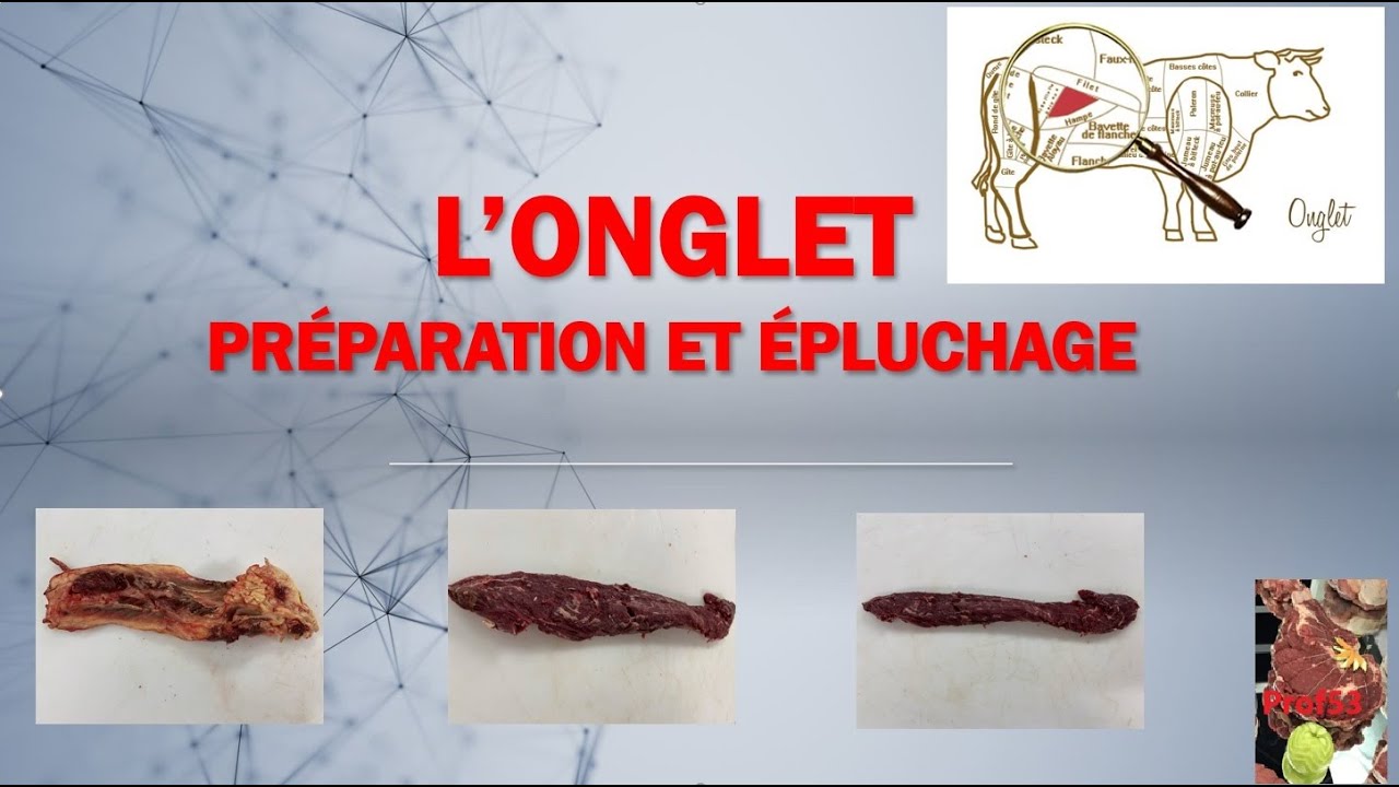 Comment préparer et éplucher un onglet de boeuf
