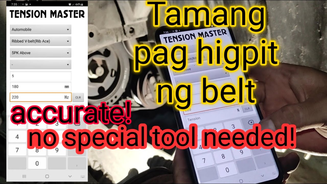 higpit ng belt wag mong hulaan may paraan para dyan | drive belt tension and replacement | mekaniko