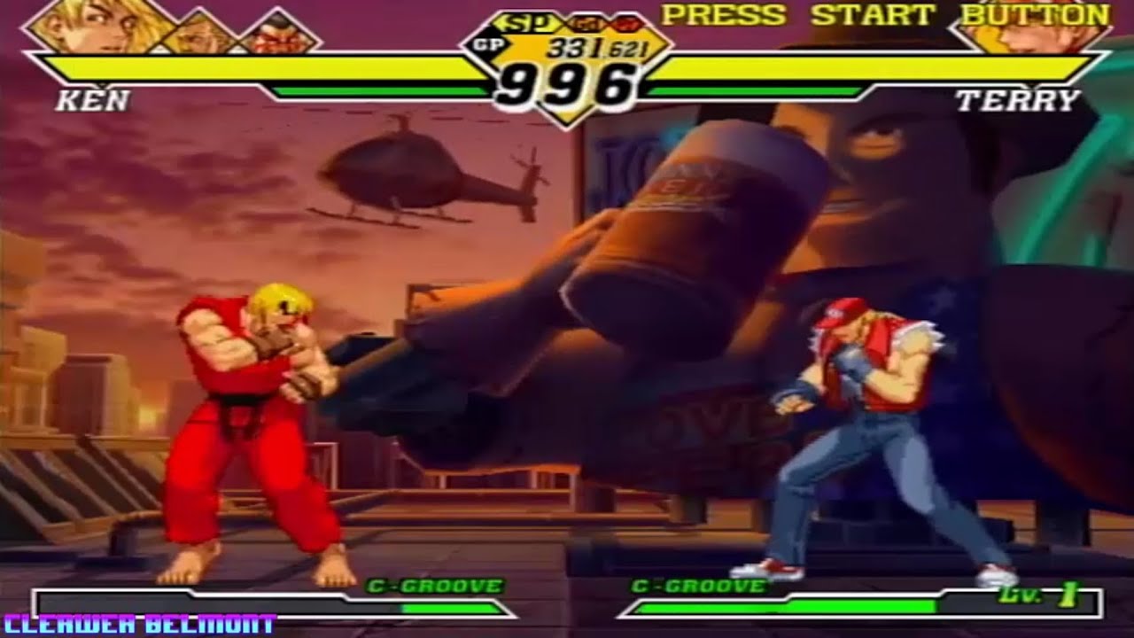 Capcom vs. SNK 2 (PS2) - Ken, Eagle and E.Honda playthrough (No Commentary)