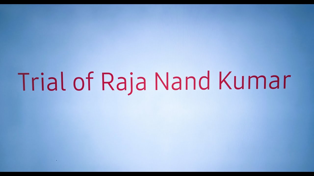 RAJA NAND KUMAR CASE - INDIAN LEGAL HISTORY #legalhistory #legaleducation BY ADV. BHAWANA TANWAR