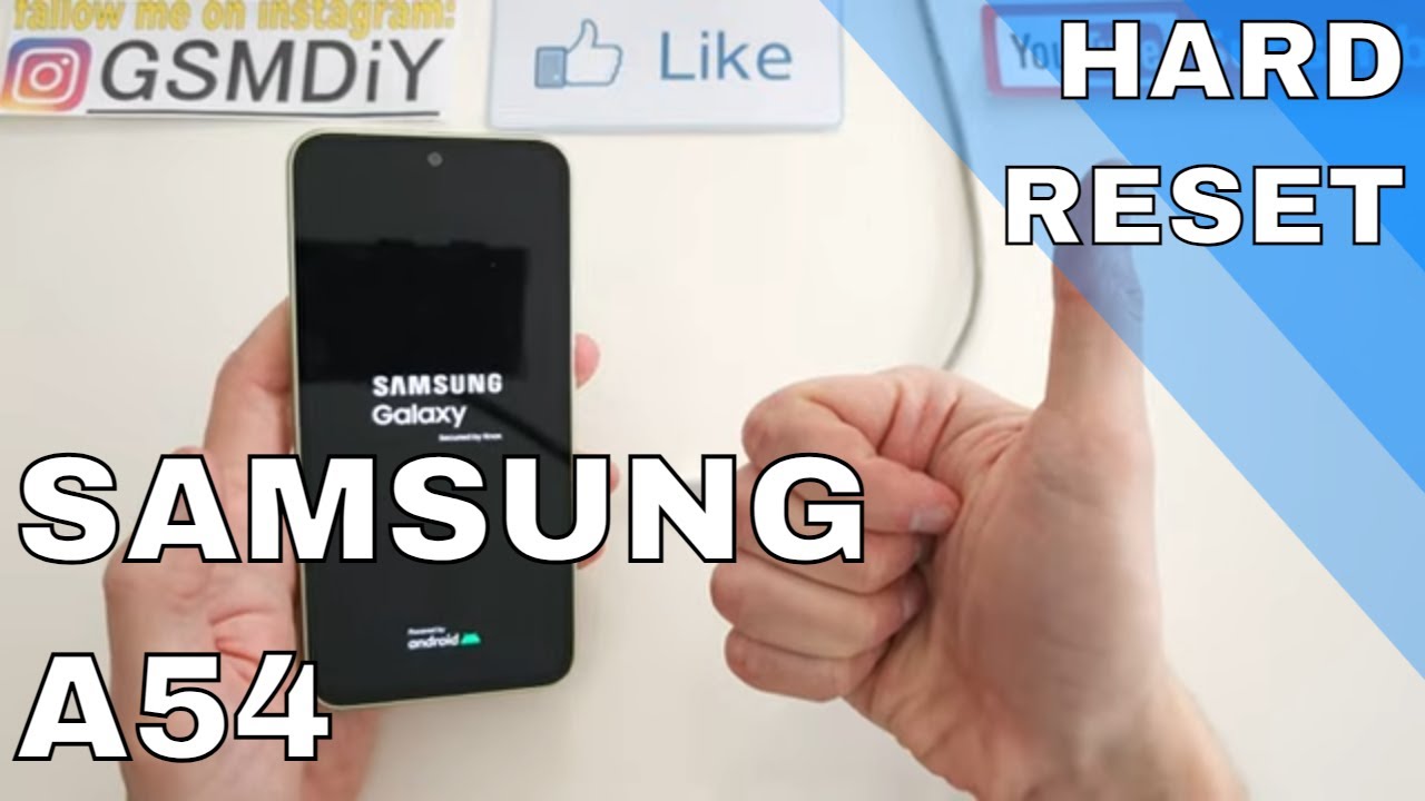 ♻️ Samsung Galaxy A54: How to Perform a Hard Reset | Step-by-Step Guide 🔧