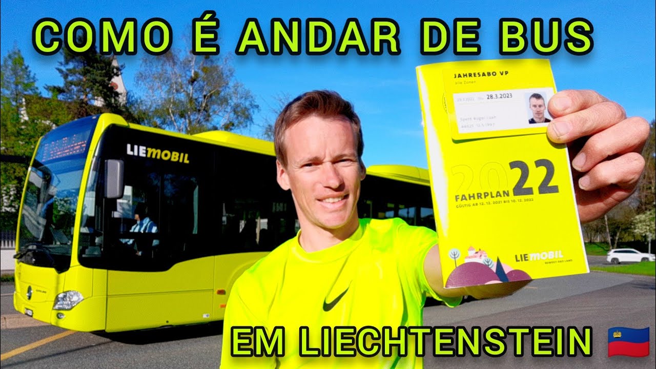 LIE MOBIL, como é andar de BUS (ÔNIBUS) em LIECHTENSTEIN 🚌🇱🇮 Locomoção com TECNOLOGIA e AGILIDADE 🙌💪