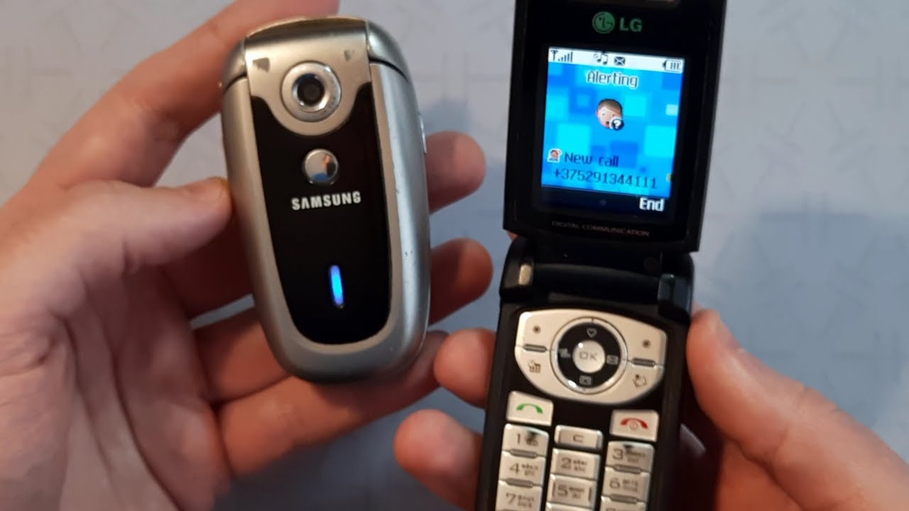 Incoming call on classic Samsung SGH-X640 & LG F2410