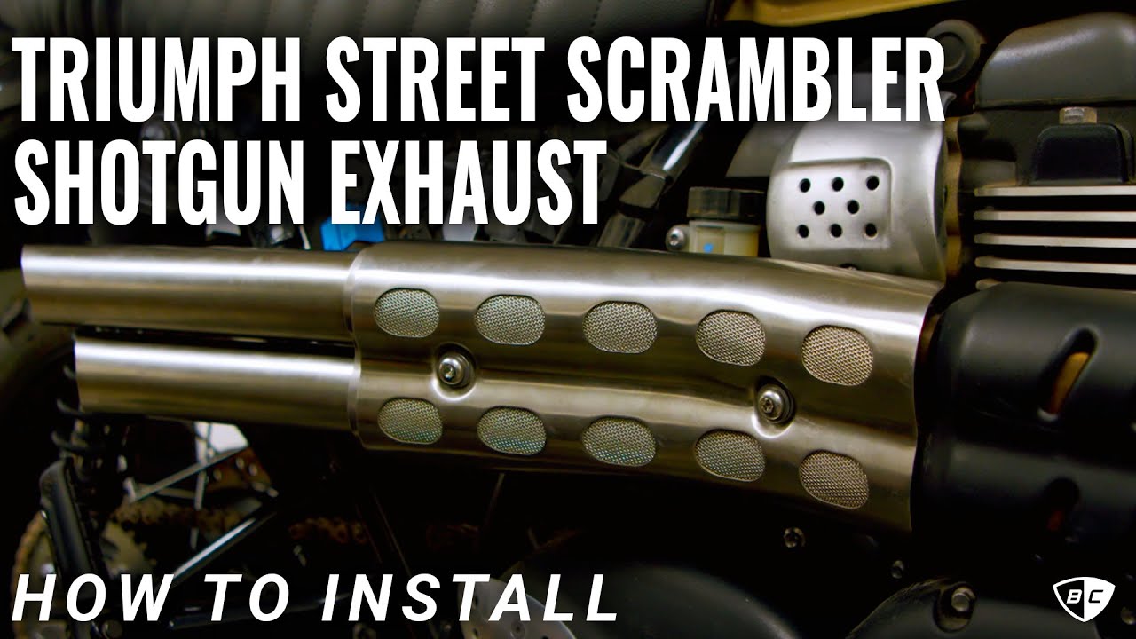 Как установить выхлопную систему Slash Cut Shotgun на Triumph Scrambler 1200