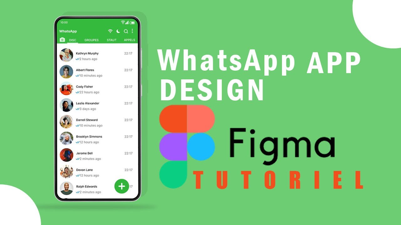 Figma Mobile app design whatsapp tutorial