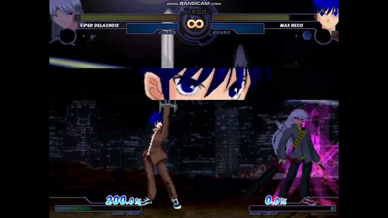 【MUGEN】Viper Delacroix (バイパー・ドラクロワ) Vs Max reco 