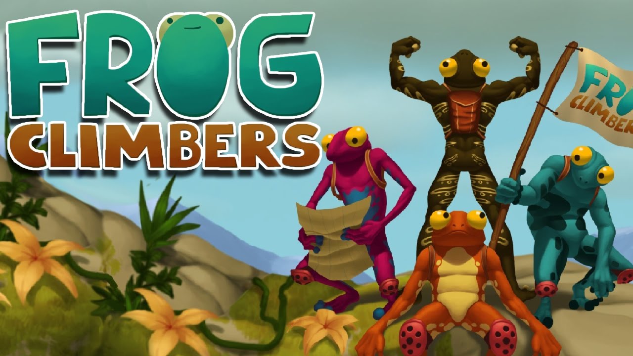 Frog Climbers - Climbing like QWOP! (4 Player Gameplay)